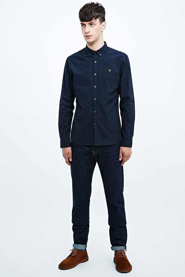 Farah Vintage Steen True Weft Shirt in | Urban Outfitters UK
