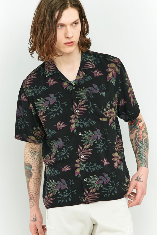 Loom Dark Floral Short-Sleeve Shirt #4