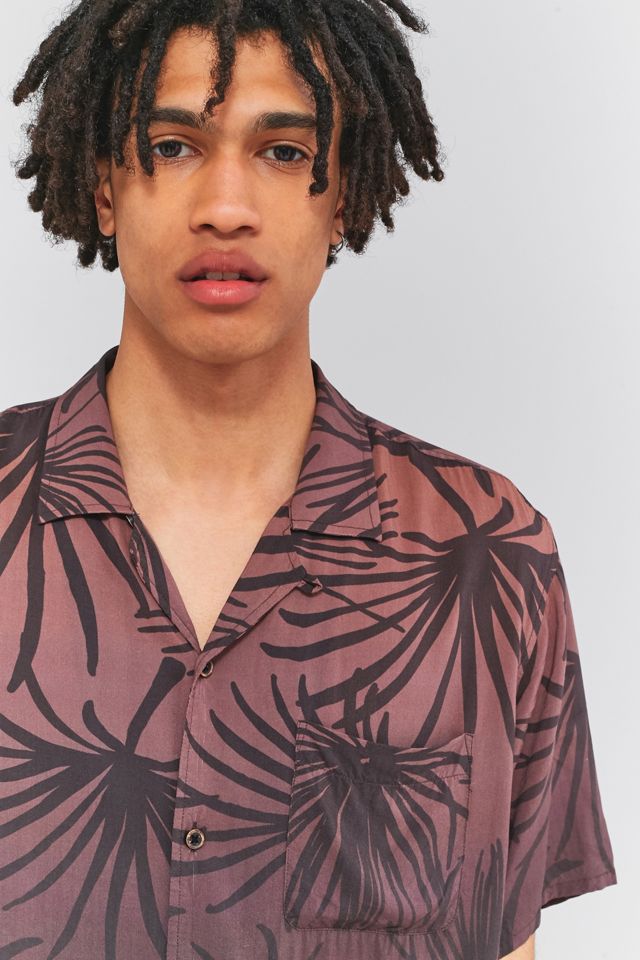 Shore Leave by Urban Outfitters Ombre Palm Short-Sleeve Shirt #2