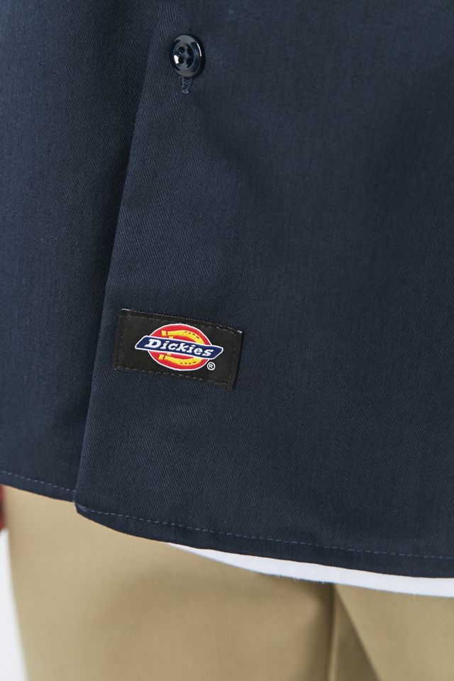 Dickies Long Sleeve Slim Dark Navy Work Shirt #2