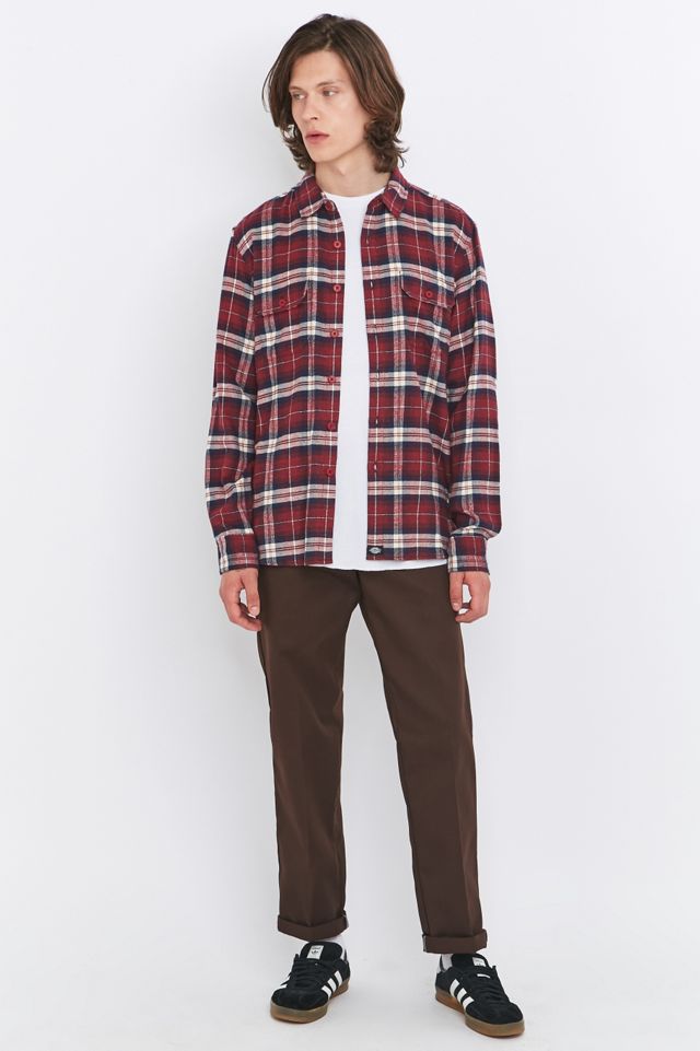 Dickies - Chemise à carreaux Holton bordeaux #1