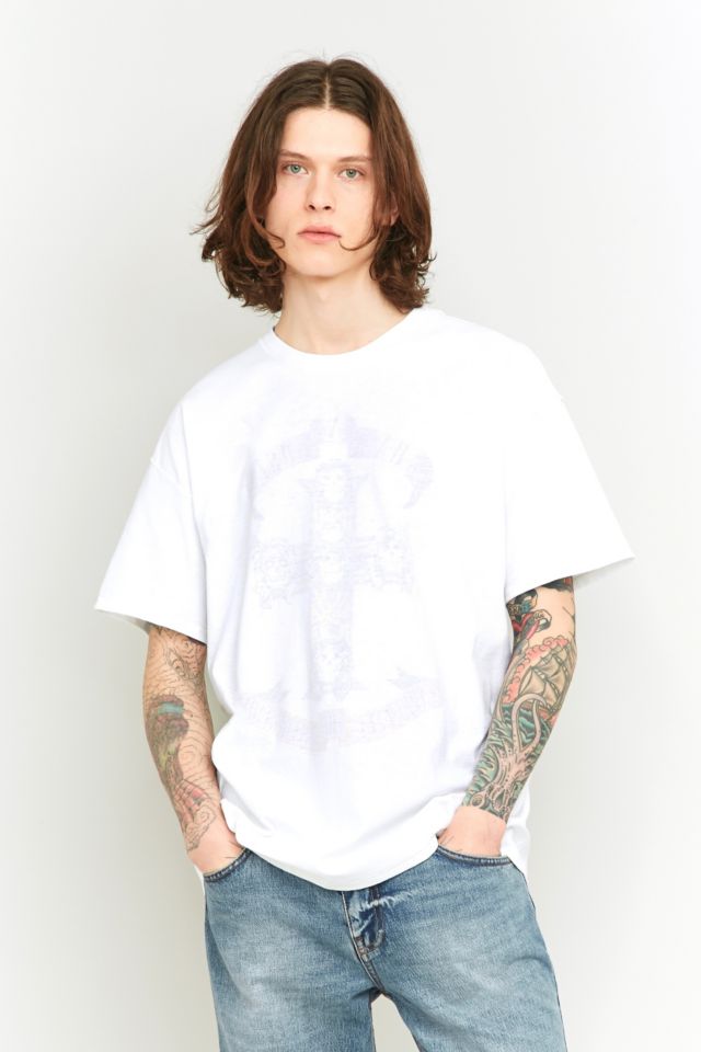 Guns N' Roses Inside Out White T-shirt | Urban Outfitters UK