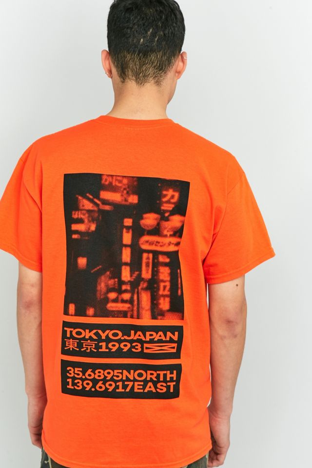 TOKYO-3 2Tone T-Shirt β (RED×ORANGE) Tokyo Laundry Orange Trevor Ringer T-Shirt | Shop the latest