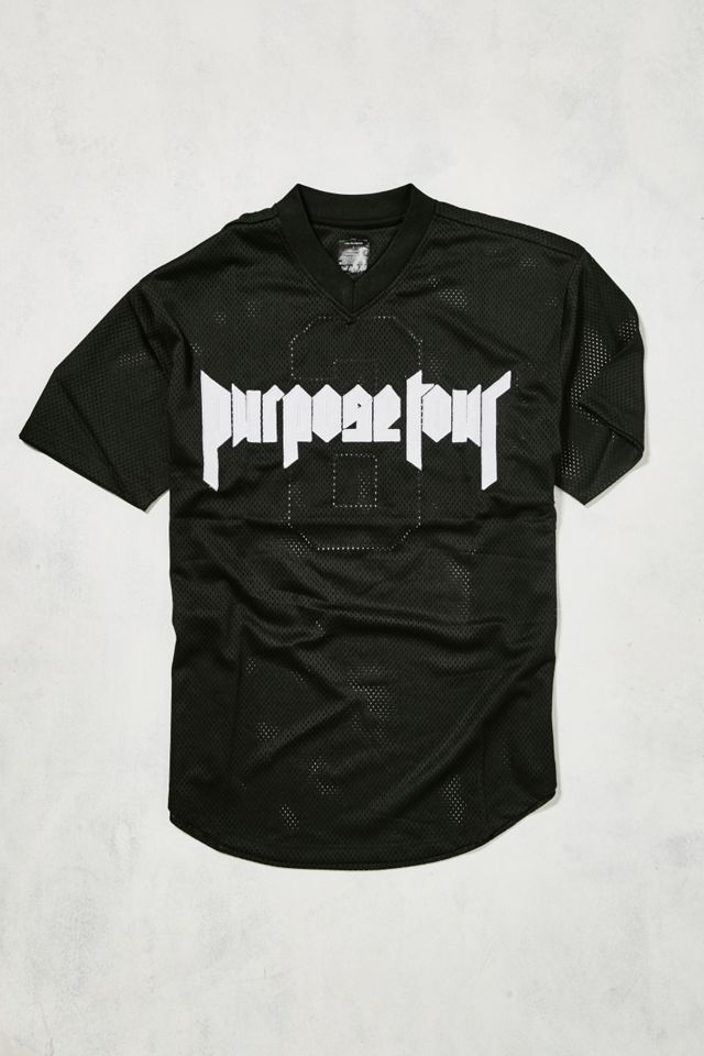 Justin Bieber Purpose Tour Mesh V-Neck T-shirt | Urban Outfitters UK