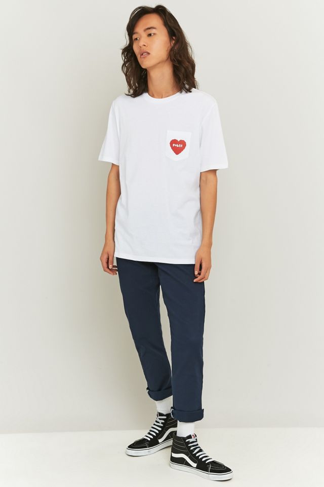 Poler Heart T-shirt bianca tascabile #4