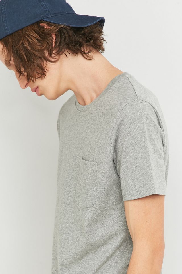 Commodity Stock Grey Marl Basic One-Pocket Tee #1