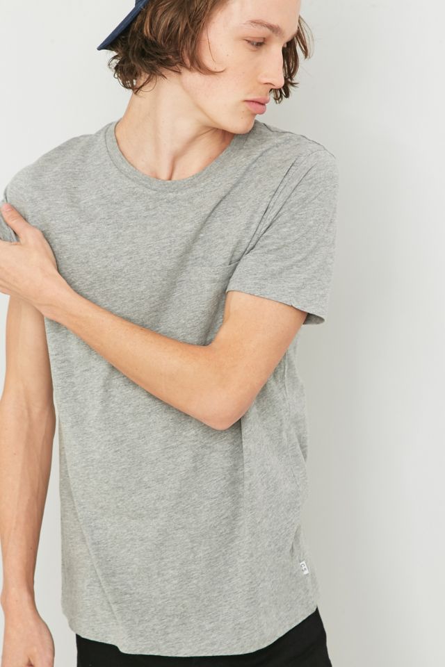 Commodity Stock Grey Marl Basic One-Pocket Tee #2