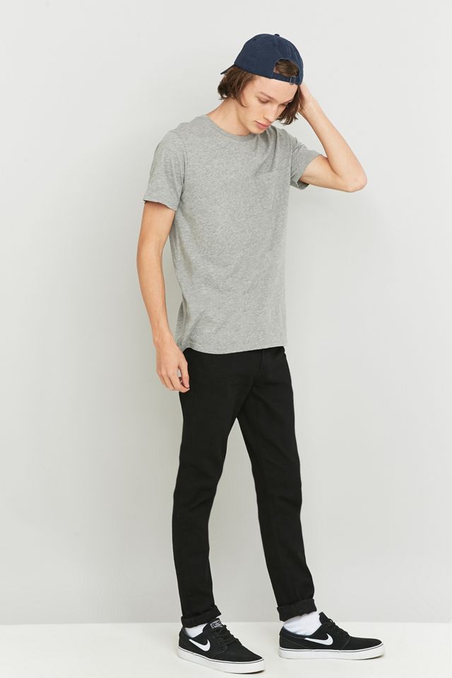 Commodity Stock Grey Marl Basic One-Pocket Tee #4