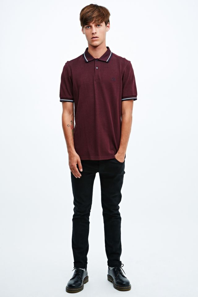 Fred Perry Port Twin Tip Polo Shirt in | Urban Outfitters UK