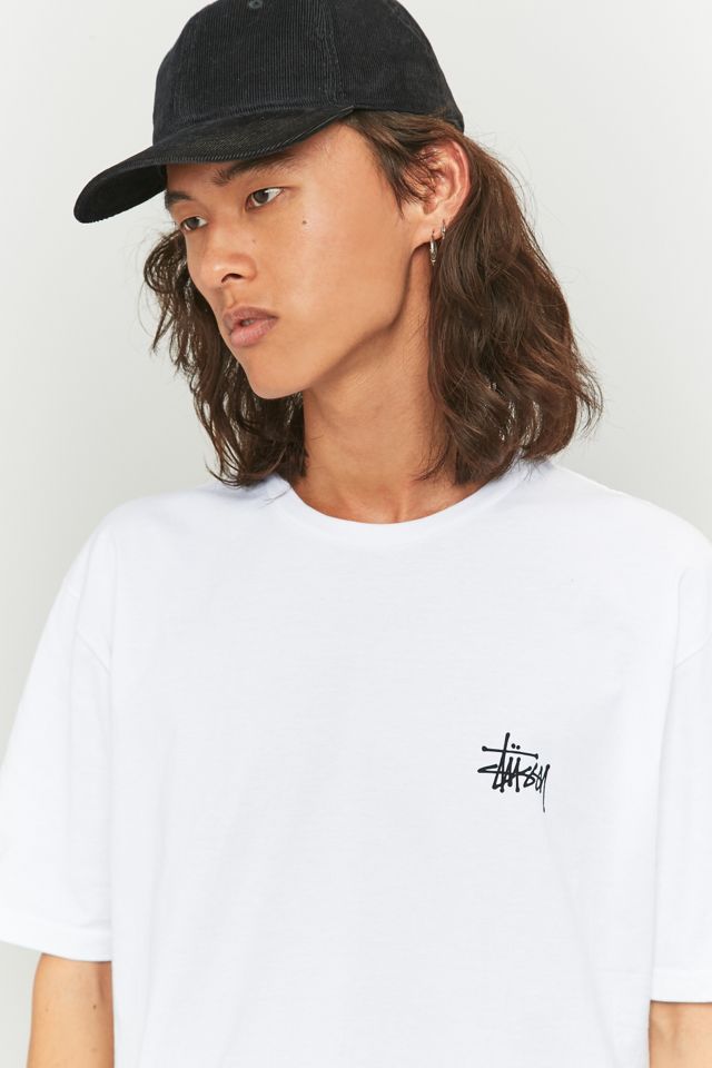 Stussy – Basic-T-Shirt in Weiß mit Logo #2