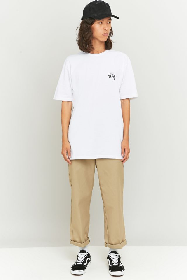Stussy – Basic-T-Shirt in Weiß mit Logo #5