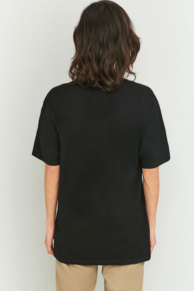 Stussy Rose Embroidered Black T-shirt #3