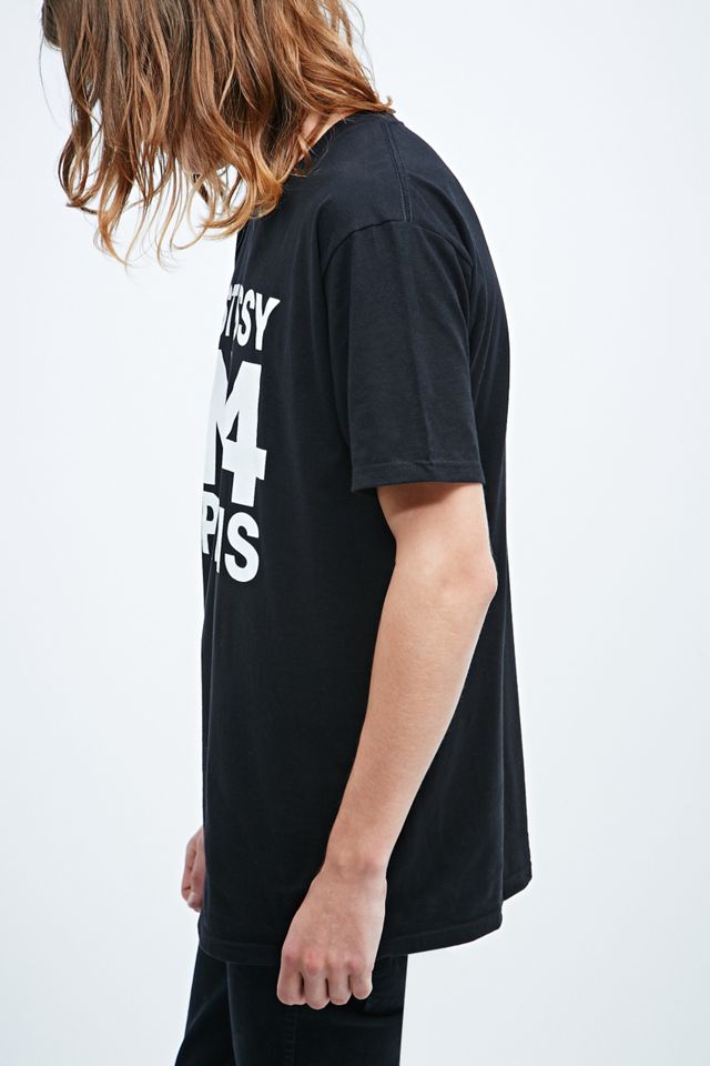 Stussy No. 4 Paris Tee in Black | Urban Outfitters UK