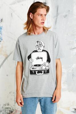 Stussy Record Boy Tee in Grey | Urban Outfitters UK