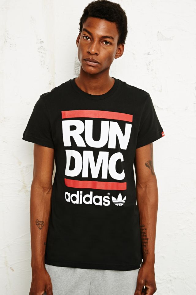 adidas X DMC Tee in Black | Outfitters UK