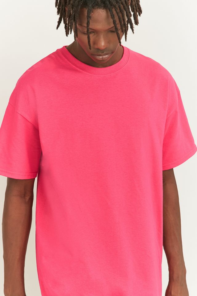 UO Pink Oversized Skate Tshirt Urban Outfitters UK
