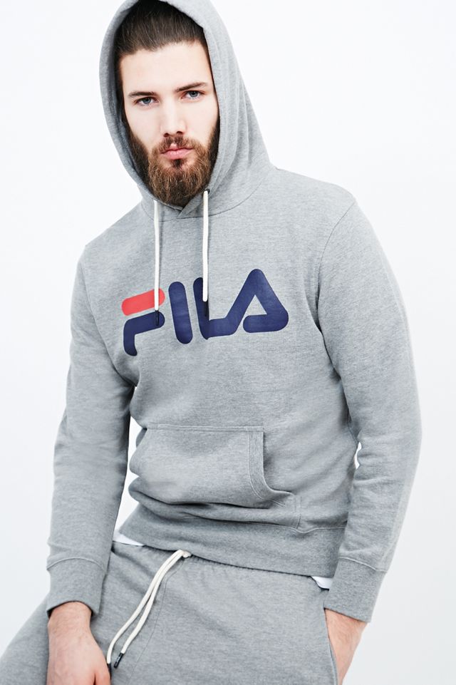 Fila Antonio Logo Hoodie in Grey #4