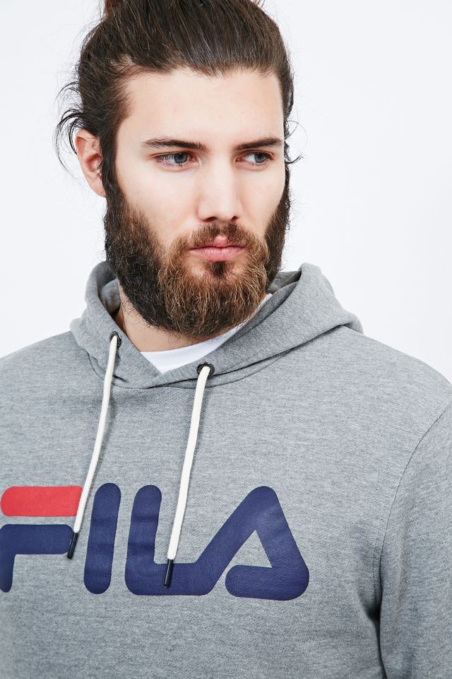 Fila Antonio Logo Hoodie in Grey #5