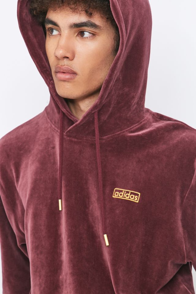 Adidas originals outlet archive velour hoodie