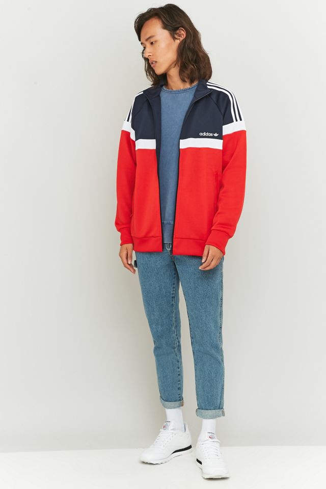 adidas Originals – Trainingsoberteil „Itasca“ in knalligem Rot #4
