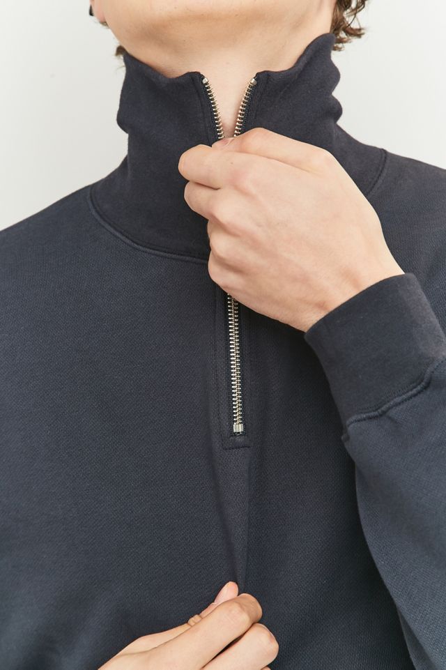 Wood Wood - Sweatshirt Stanley zippé manches 1/4 bleu marine #2