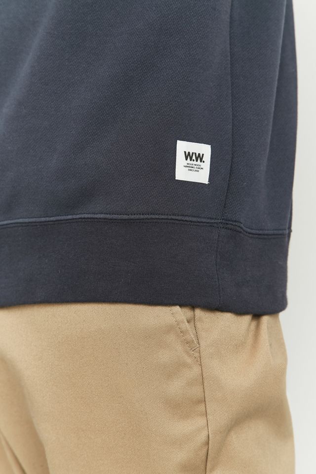 Wood Wood - Sweatshirt Stanley zippé manches 1/4 bleu marine #5