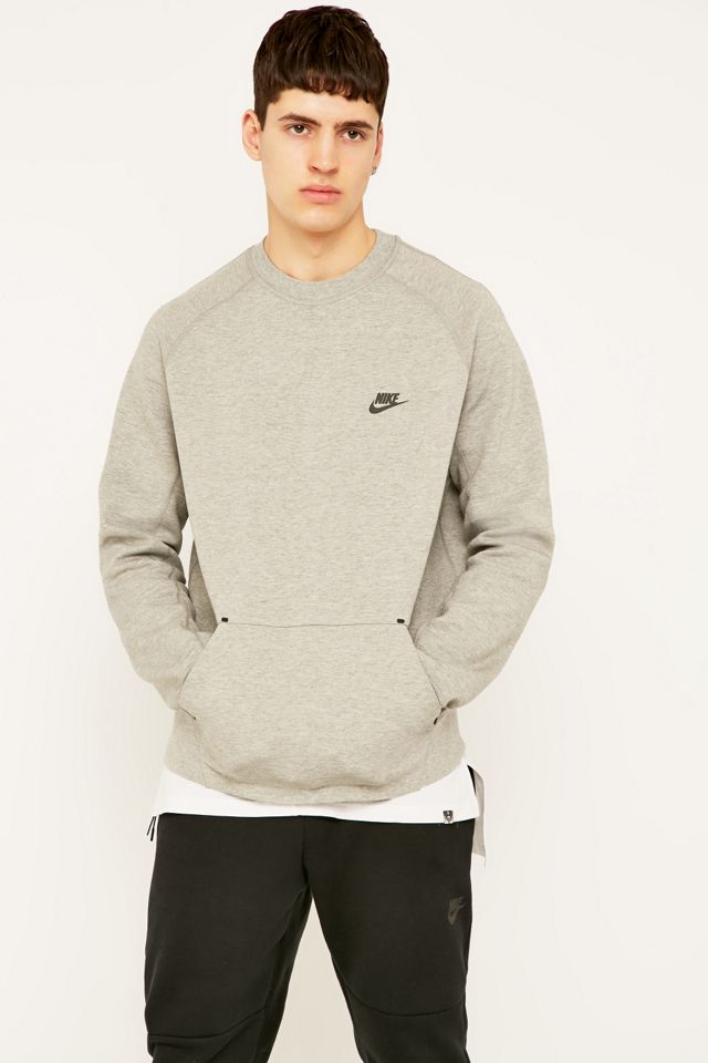 Nike Tech Fleece Grey Crewneck Sweatshirt #1