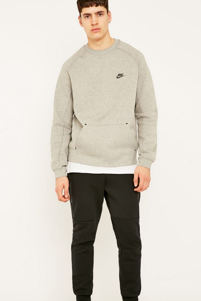 Nike Tech Fleece Grey Crewneck Sweatshirt #4