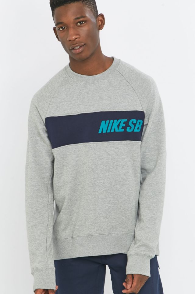 Nike SB Everett Grey Graphic Sweatshirt Urban Outfitters UK