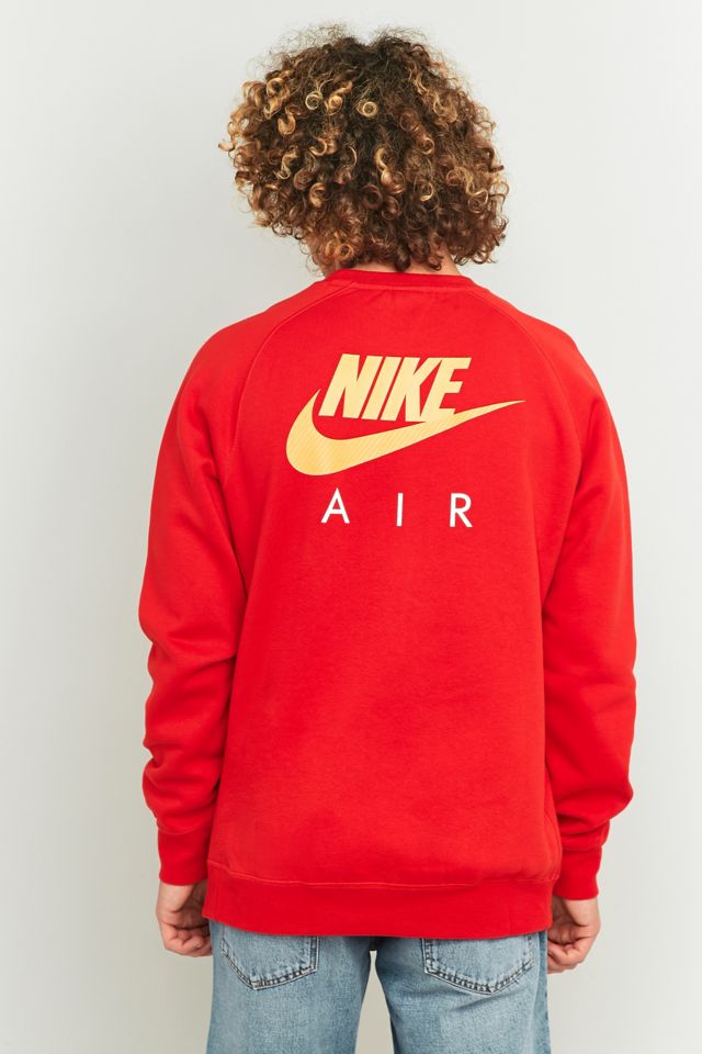 Nike Air Red Crewneck Sweatshirt #1