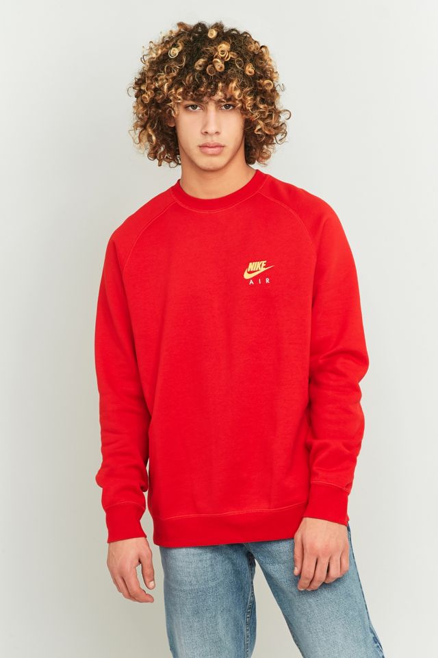 Nike Air Red Crewneck Sweatshirt #5