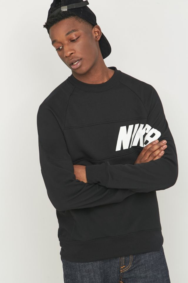 Palabra pestaña depositar Nike SB Everett Black Crewneck Sweatshirt | Urban Outfitters UK