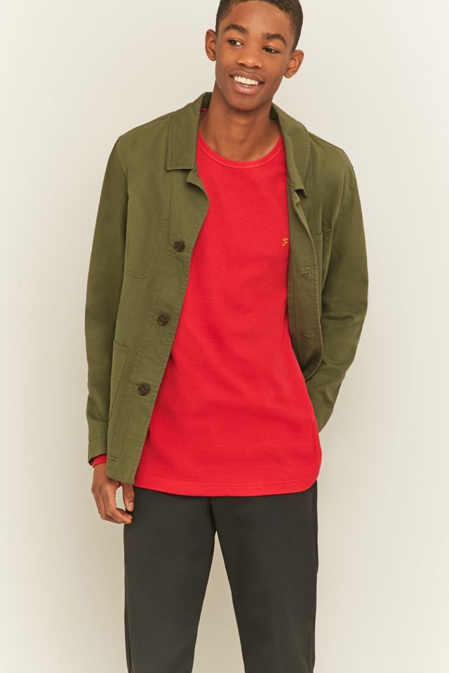 Farah - T-shirt Wyley doux à manches longues rouge #5