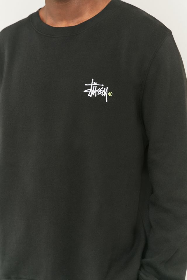 Stussy Basic Black Logo Crewneck Sweatshirt #1