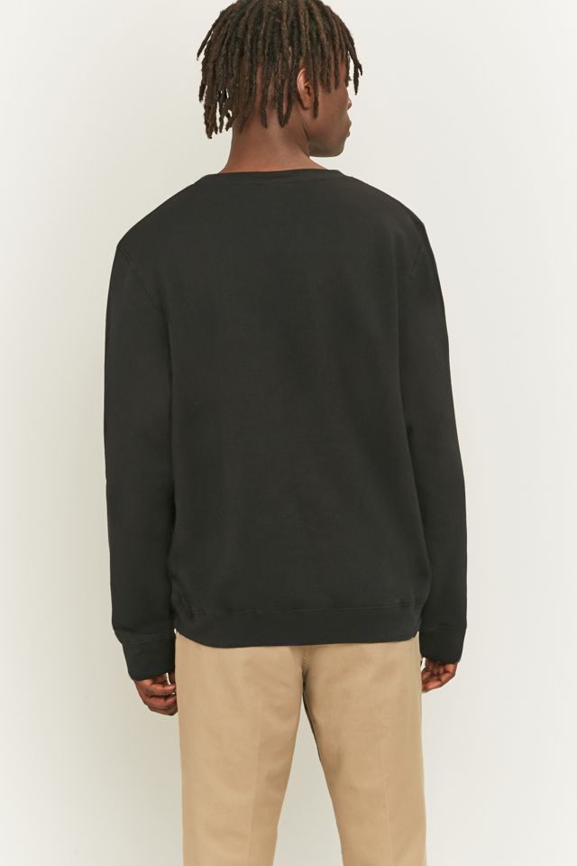 Stussy Basic Black Logo Crewneck Sweatshirt #3