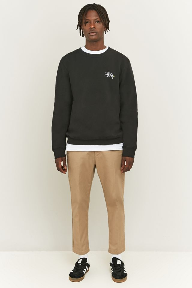 Stussy Basic Black Logo Crewneck Sweatshirt #4