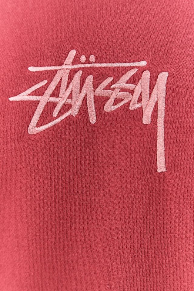Stussy – Bestickter Hoodie „New Stock“ in Traube #1