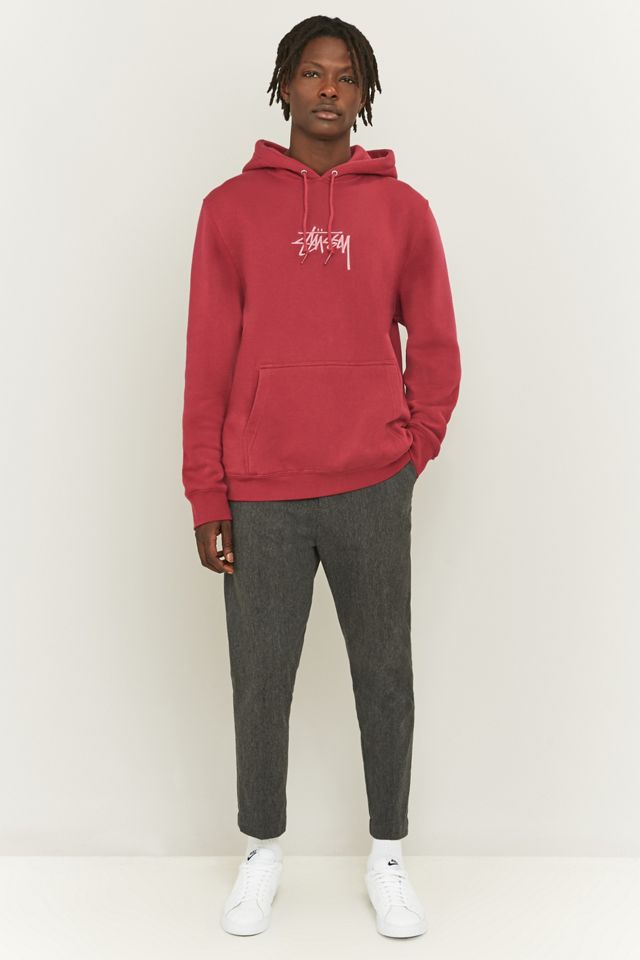 Stussy – Bestickter Hoodie „New Stock“ in Traube #4