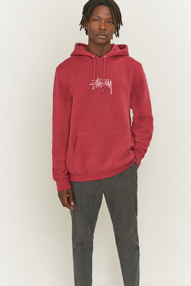 Stussy – Bestickter Hoodie „New Stock“ in Traube #5