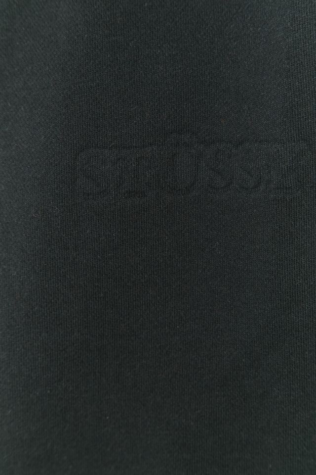 Stussy Black Embossed Logo Crewneck Sweatshirt #2