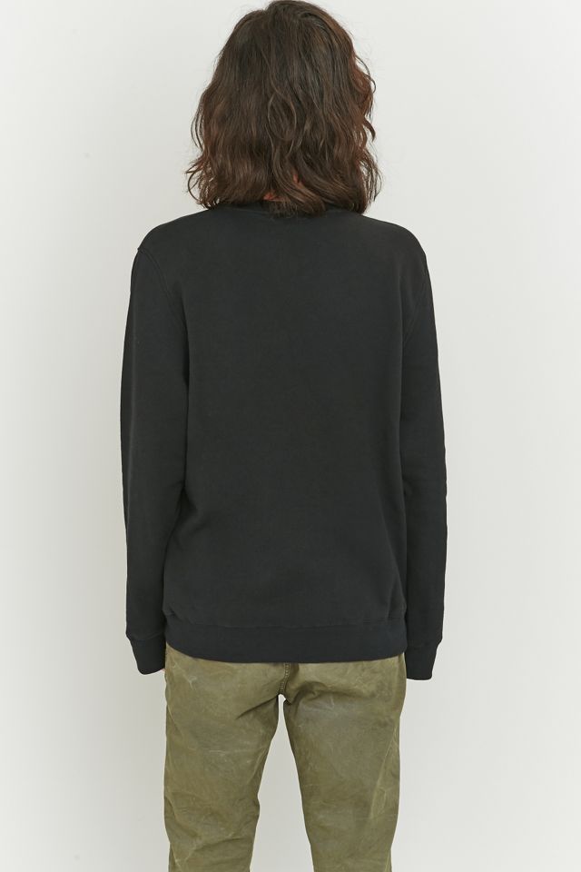 Stussy Black Embossed Logo Crewneck Sweatshirt #3