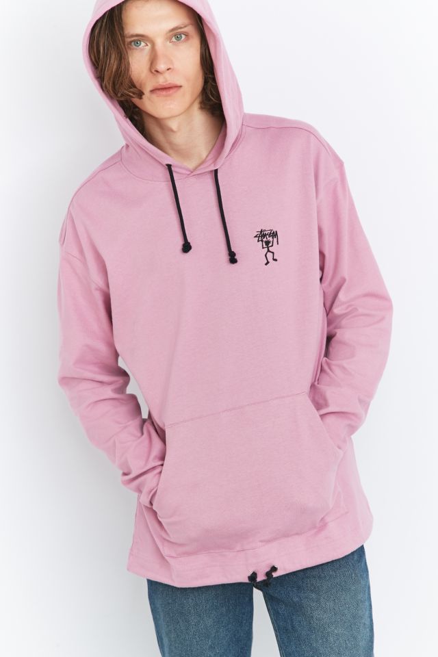 Stussy Overdyed Pink Logo Hoodie