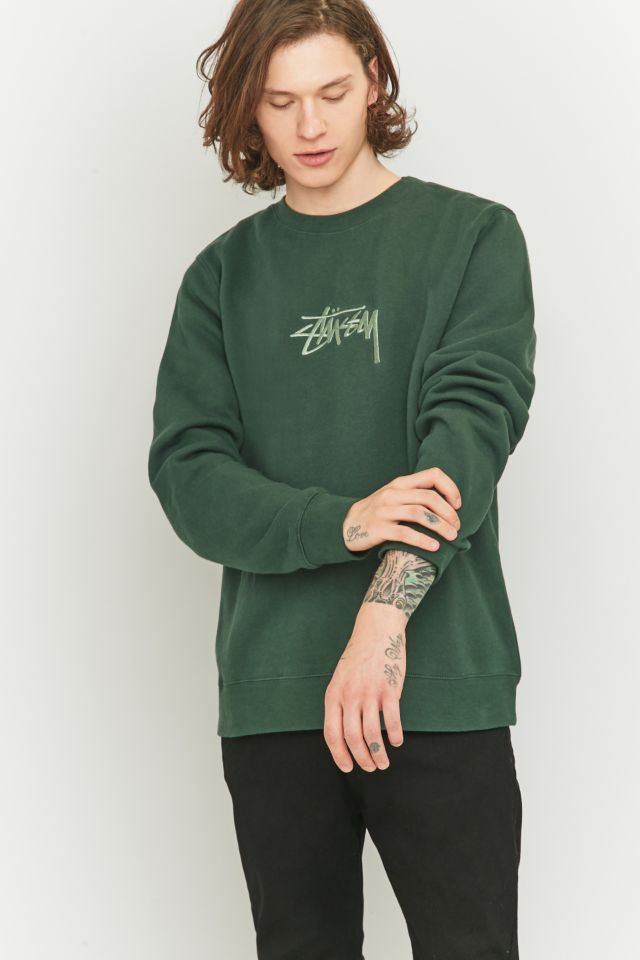 Stussy New Stock Pine Embroidered Crewneck Sweatshirt Urban