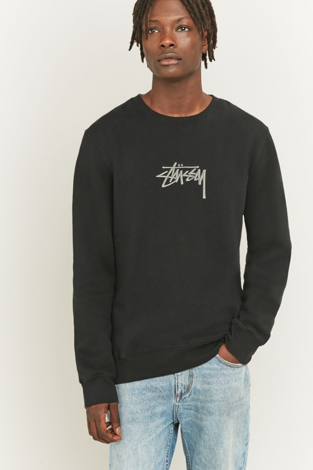 Stussy embroidered sweatshirt on sale