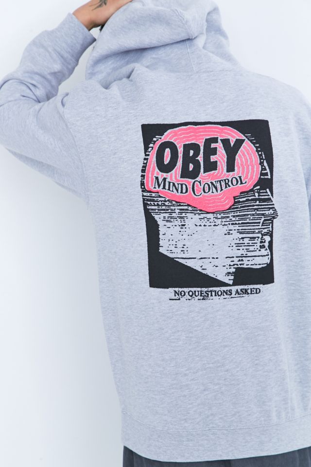 Obey Mind Control Grey Pullover Hoodie