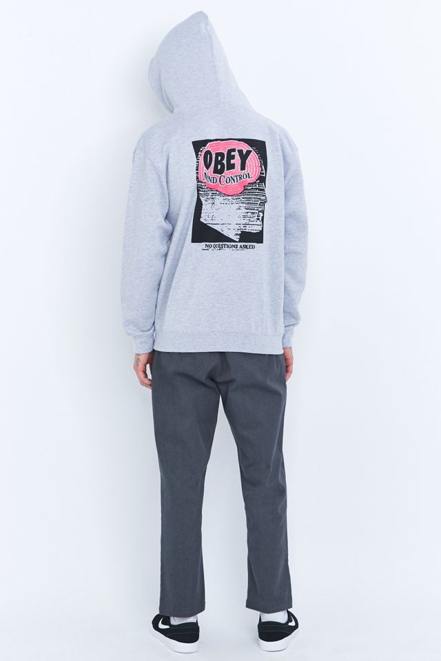 Obey Mind Control Grey Pullover Hoodie #3