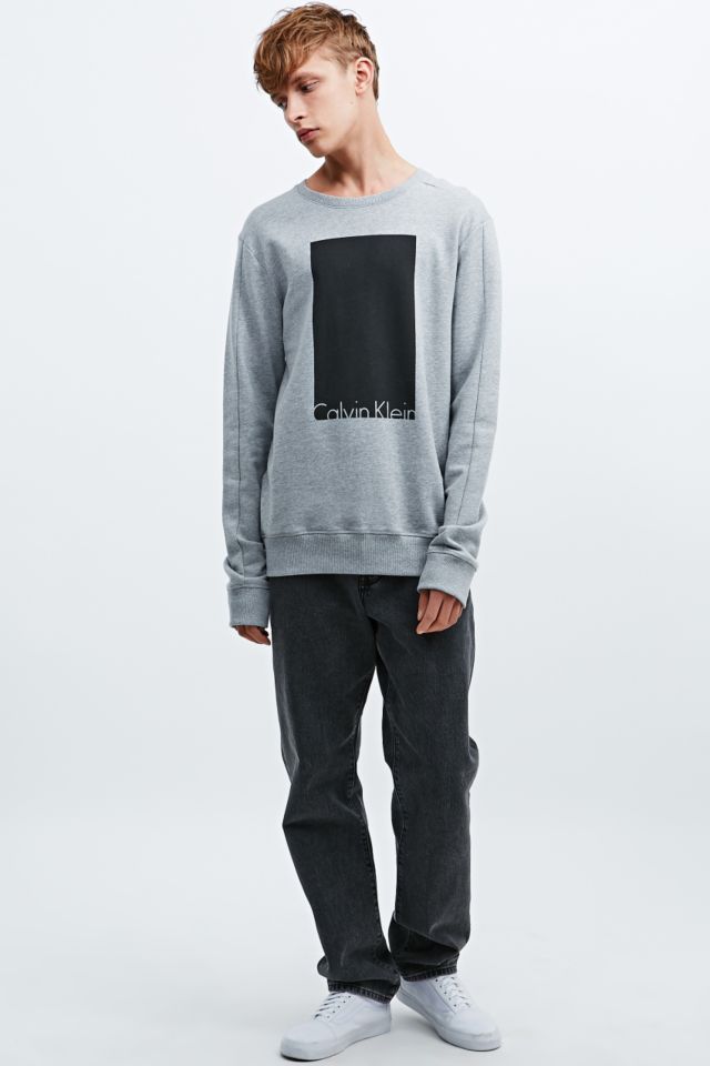 Wijzer Koppeling Automatisch Calvin Klein Jeans Hudson Sweatshirt in Grey | Urban Outfitters UK