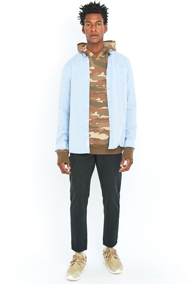 Shore Leave by Urban Outfitters Moss Oversized Sand Camo Hoodie #1