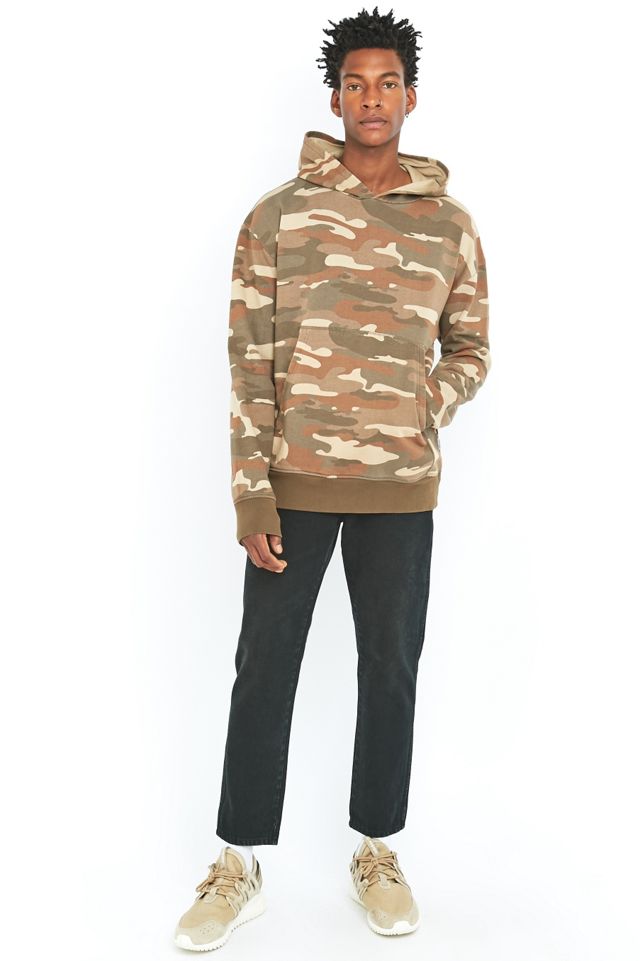 Shore Leave by Urban Outfitters Moss Oversized Sand Camo Hoodie #2