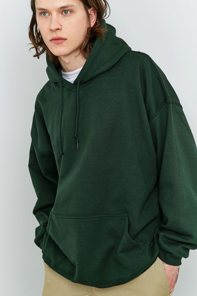 UO Forest Green Oversized Hoodie | Urban Outfitters UK